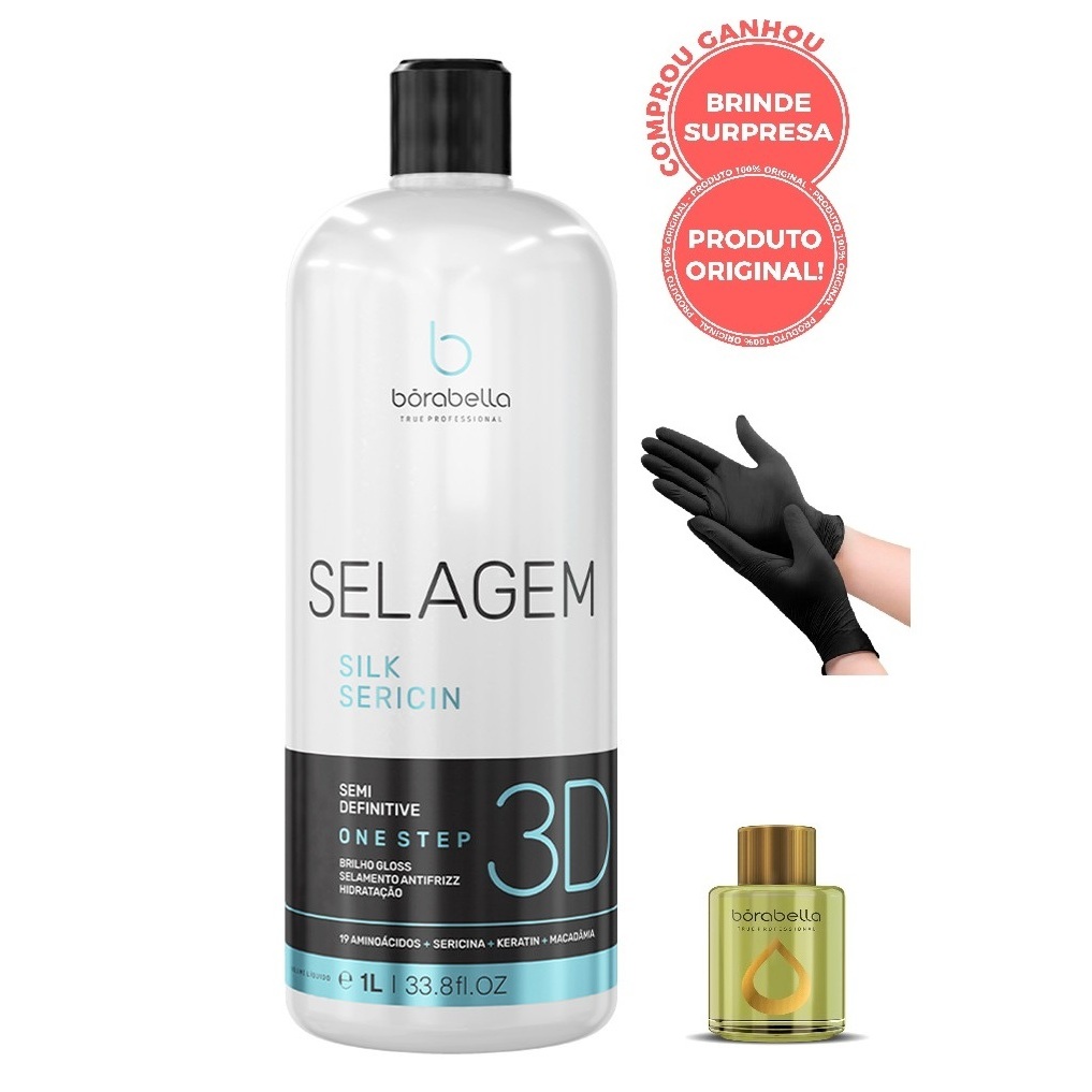 Borabella Selagem 3D Semi Definitiva Brilho Gloss Sealant One Step - 1L em Oferta na Shopee