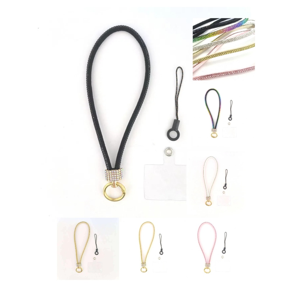 Cordão de Mão com glitter para Suporte de Celular curto no Pulso em Oferta na Shopee