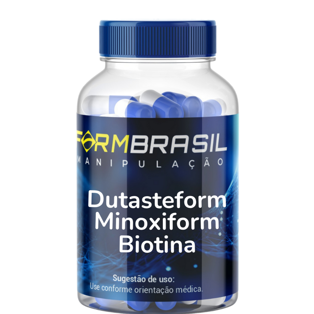 Composto Dutasteform 0,5mg + Minoxbrasil 2,5mg + Biotina 10mg