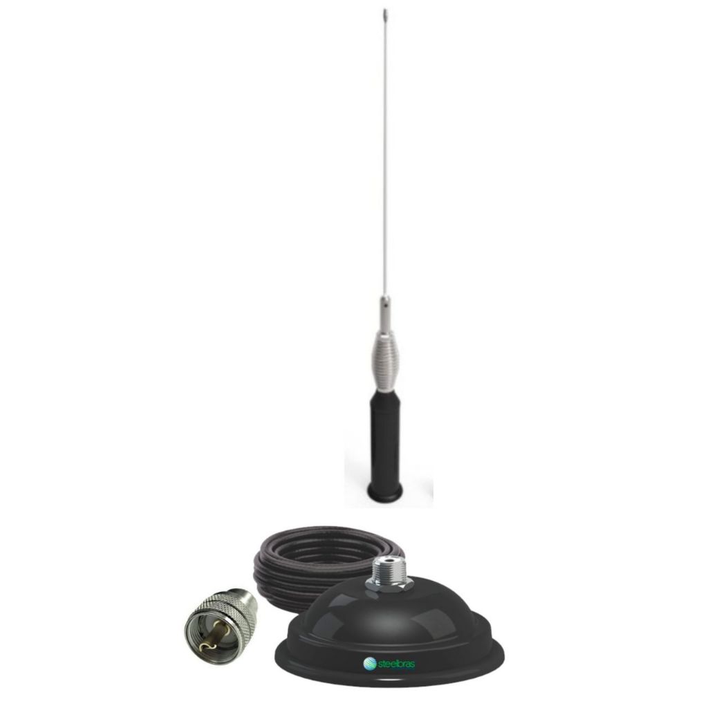 Kts Com Base Magnética E  Antena Movel 1/4 Vhf  sl antena SLMV-3V