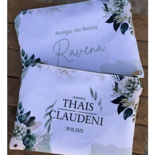 3 Porta Moedas Personalizado para Lembrancinha Amiga / Madrinha 14X10cm Mini Necessaire em Oferta na Shopee