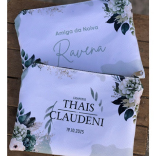 3 Porta Moedas Personalizado para Lembrancinha Amiga / Madrinha 14X10cm Mini Necessaire em Oferta na Shopee