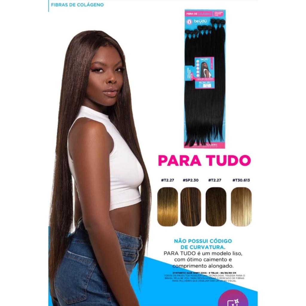 Cabelo Fibra De Colágeno Be.You Estilo Para Tudo Top Clousure 80cm/320g