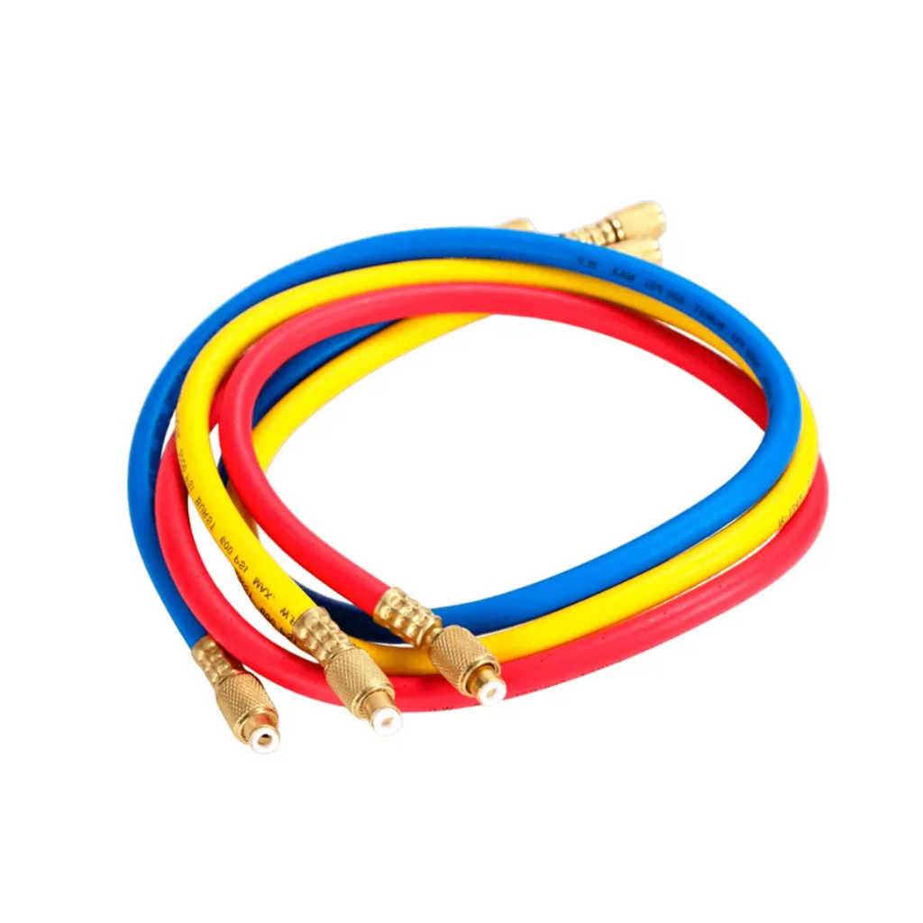 Mangueiras R22 Manifold 0,90m Para R134a R22 R502 Ponteiras 1/4