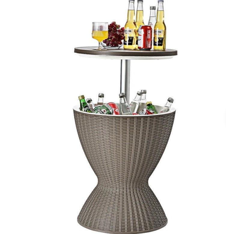 Mesa Champanheira Centro Cooler Caixa Térmica Suporte 30l