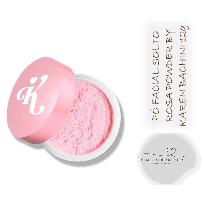 Pó Facial Solto Rosa Pink Powder by Karen Bachini 12g