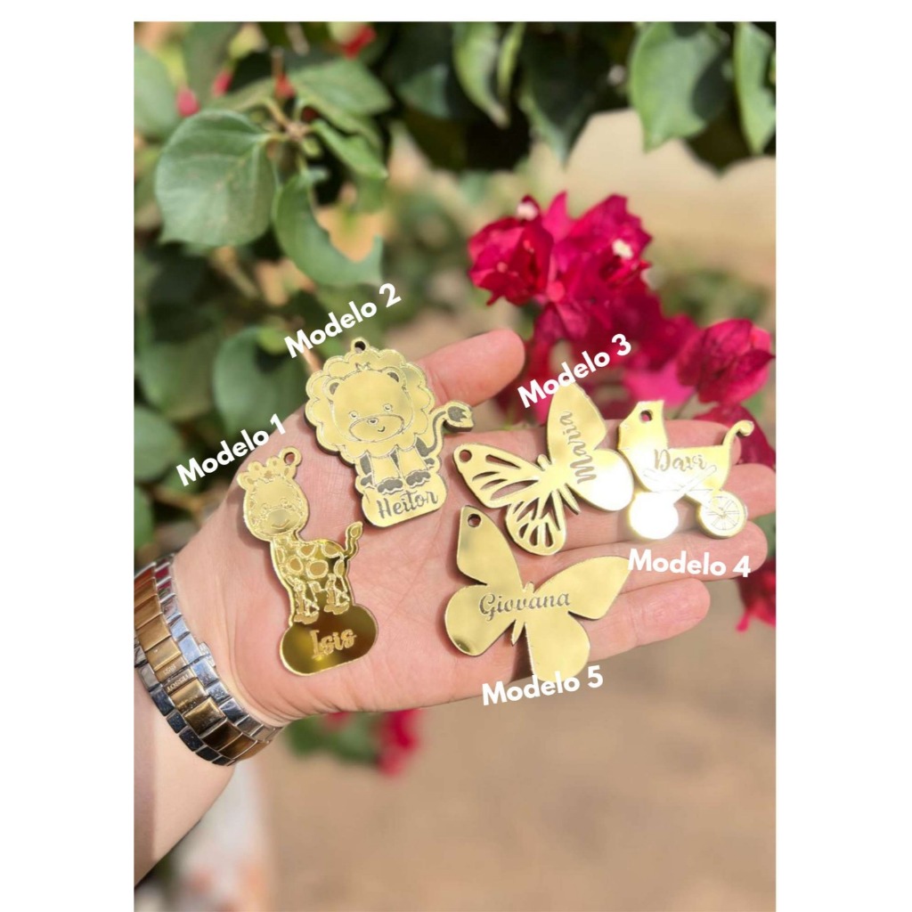 Chaveiro de Acrílico Espelhado Personalizado Lembrancinha