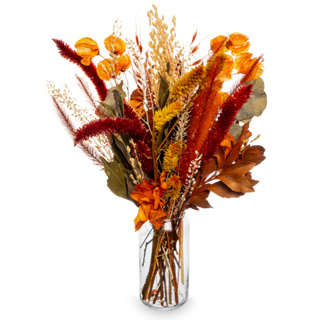 Arranjo de Flores Secas com Eucalipto, Vaso Terracota e Vinho, Decoração Rústica e Presente Especial em Oferta na Shopee