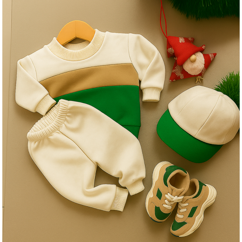 Conjunto Infantil Moletom Bebê Masculino/Feminino Inverno Pronta Entrega Quentinho
