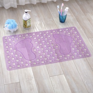 Tapete De Box Banheiro ANTIDERRAPANTE Ventosa Massageador Limpeza De Pés em Oferta na Shopee