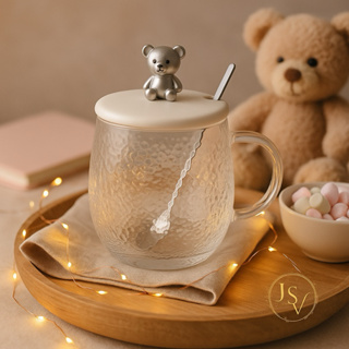 Porta Condimentos Tempero Açúcar Saleiro Açucareiro Em Vidro Com Tampa e Colher Mesa Posta Luxo Urso em Oferta na Shopee