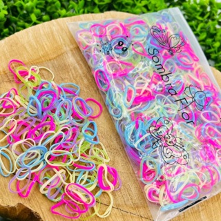 Elástico de Cabelo Feminino Descartável – 1000 Peças Multicolorido em Bolsa Prática em Oferta na Shopee