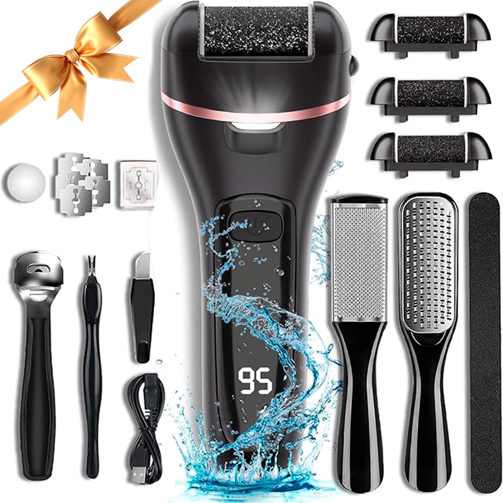 kit Lixa eletrica para pés Removedor Calos Esfoliante Elétrico Profissional Premium Com Tela Digital em Oferta na Shopee