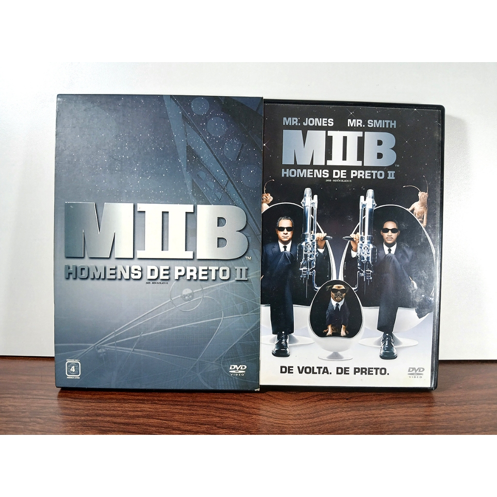 DVD DUPLO MIB HOMENS DE PRETO II  - 2002 – USADO - ORIGINAL - Ação / Aventura / Comédia / Super-Herói