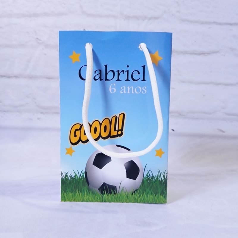 Sacolinha Futebol| Lembrancinha Personalizada| Festa Infantil| Aniversário