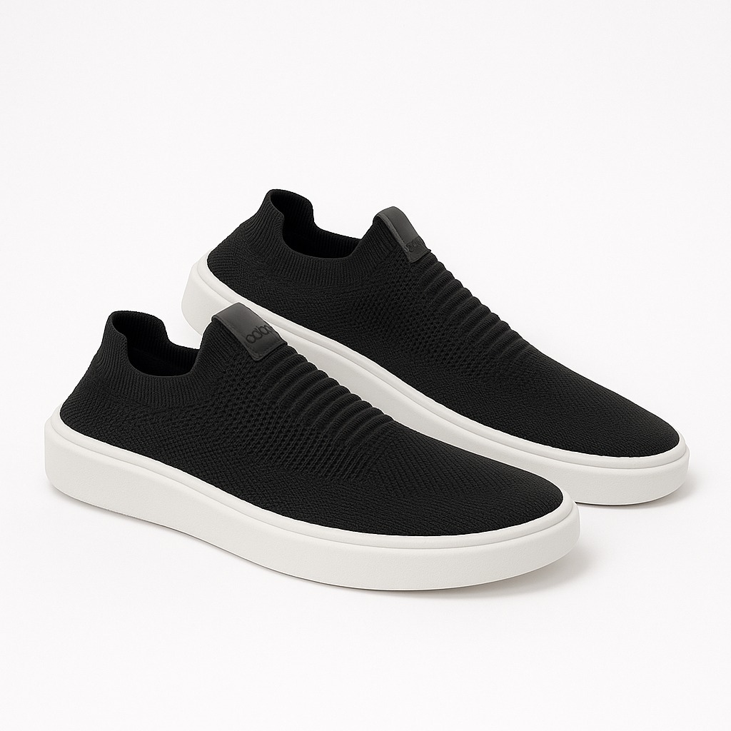 Tênis Casual Masculino Slip On Malha Respirável Knit Sem Cadarço Super Leve e Confortável em Oferta na Shopee