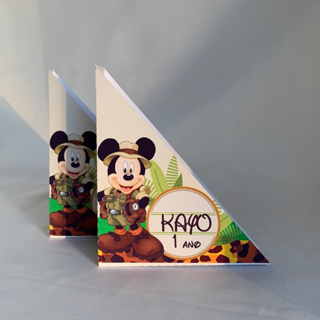 Porta guardanapo personalizado Mickey safari Festa infantil em Oferta na Shopee
