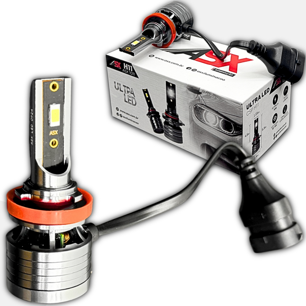 Ultra Led Asx H11 H8 Csp 10000 Lumens 6000 Kelvin 70w Headlig - Spare Parts and Accessories for Vehicles