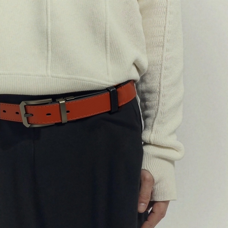 Cinto Luxo Dupla Face Masculino Social Couro Sintetico Simples Moda  Preto Marrom Caramelo Largo