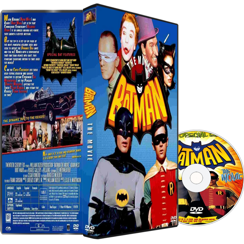 Batman The Movie  "O Homen Morcego" DVD Filme de (1966) Dublado