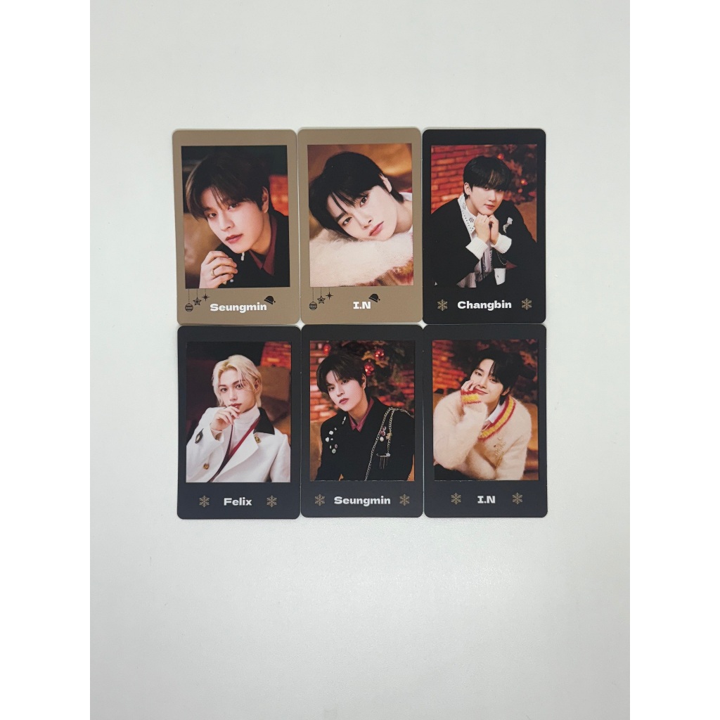 stray kids xmas pop-up store 2023 polaroid photocard original kpop em Oferta na Shopee