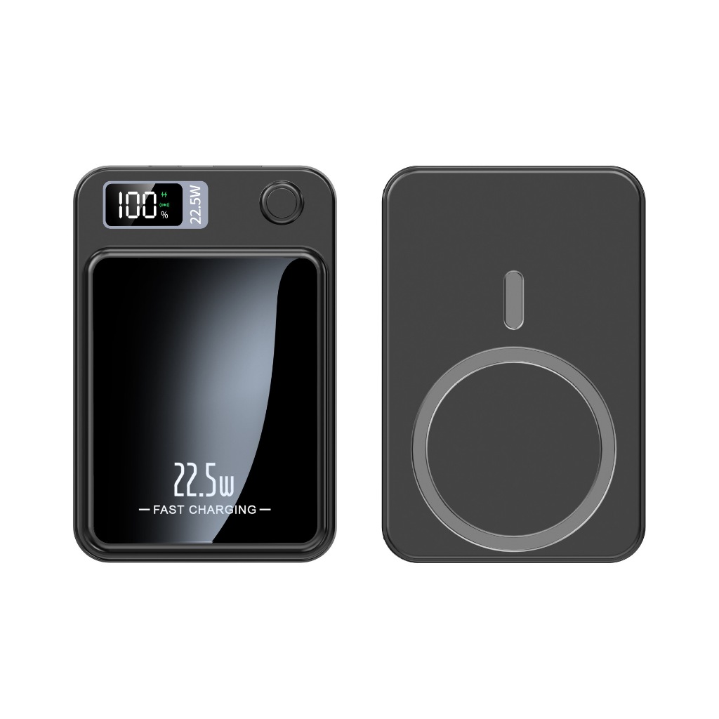 ⚡Power Bank Magnético Sem Fio 10000mAh | Carga Rápida 22.5W | Tela Digital -A7