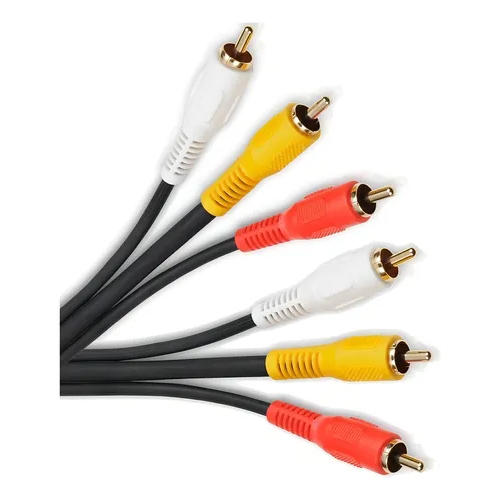Cabo AV 3 RCA X 3 RCA Pontas Áudio Vídeo 1,5 metros H'maston RX-05