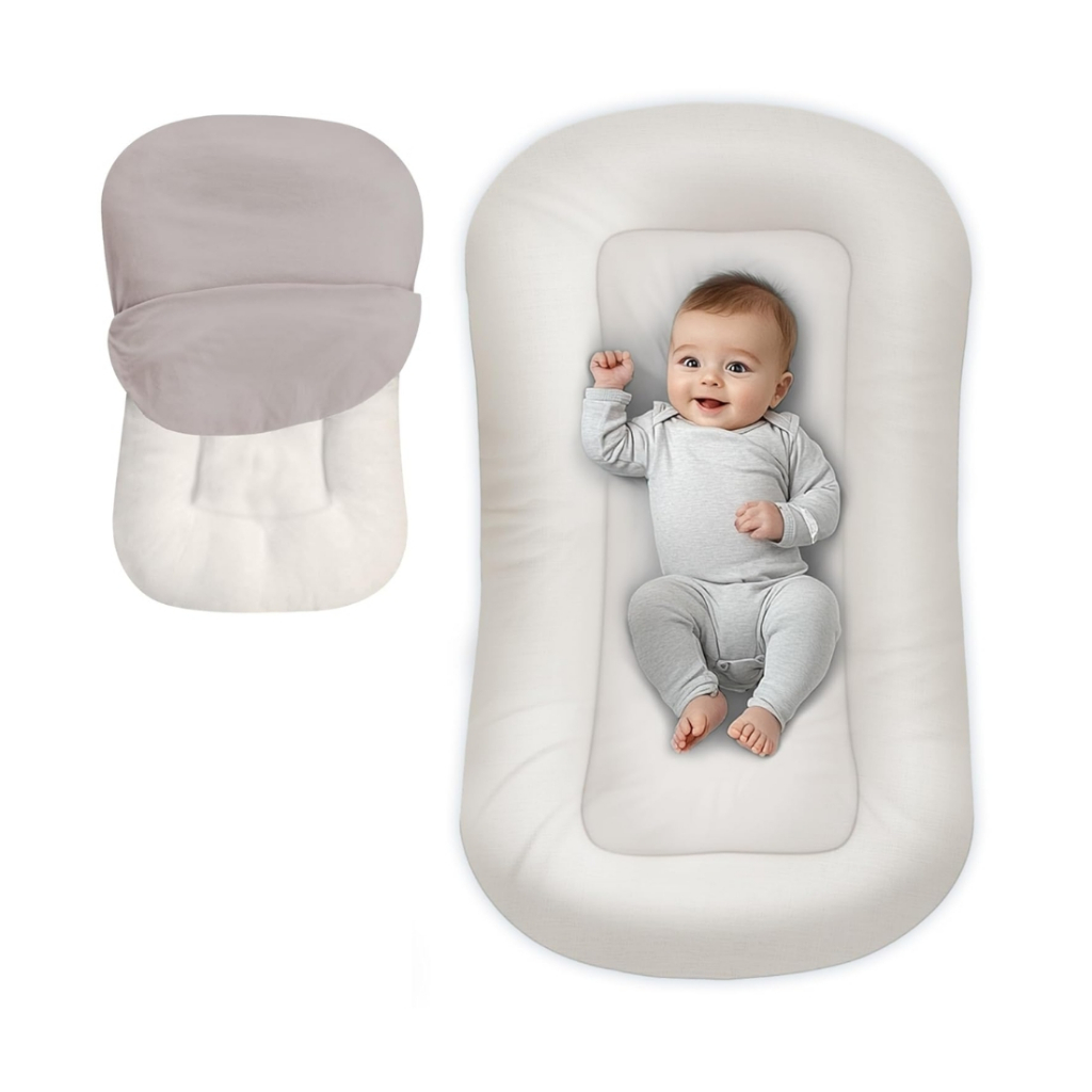 Ninho Casulinho Exclusivo C/ Capa e Refil Antialégico - 100% Algodão