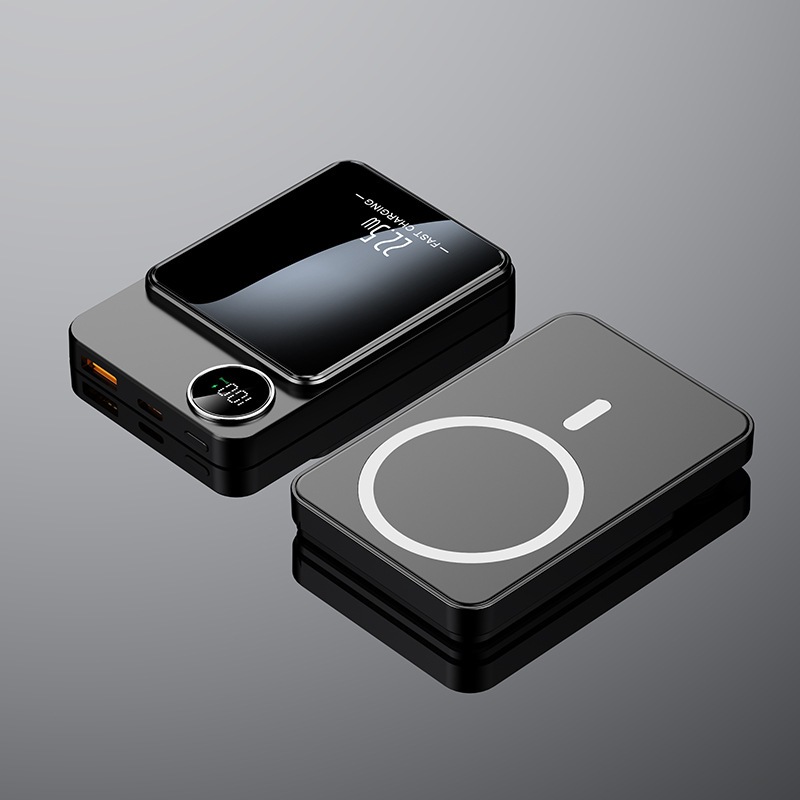 Power Bank Compacto para Bebês 10000mAh - Sução Magnética, Carregamento Rápido e Portátil A7