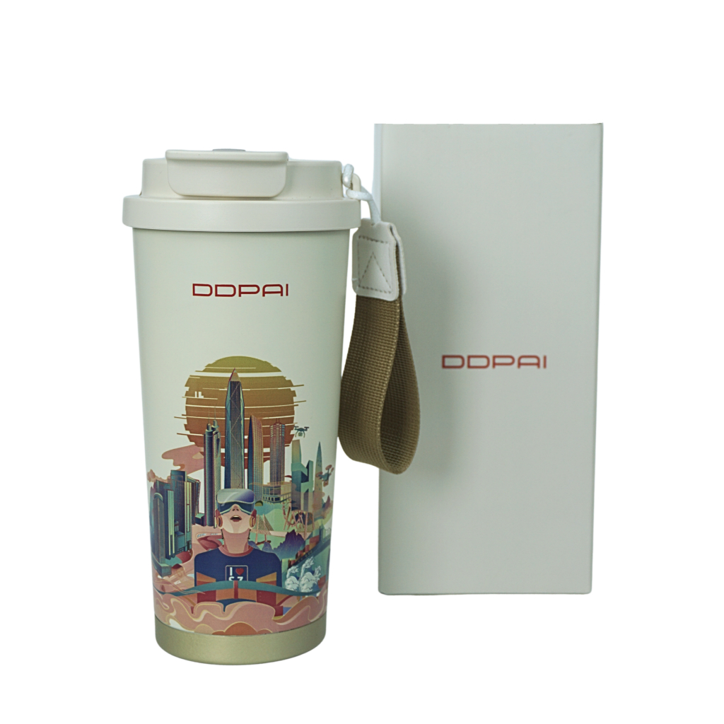 Copo de Café DDPAI em Aço Inoxidável - Caneca Térmica para Bebidas Quentes e Frias, à Prova de Vazamentos em Oferta na Shopee