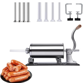 3 litros Máquina manual de enchimento salsichas equipada com 8 tubos de enchimento em Oferta na Shopee