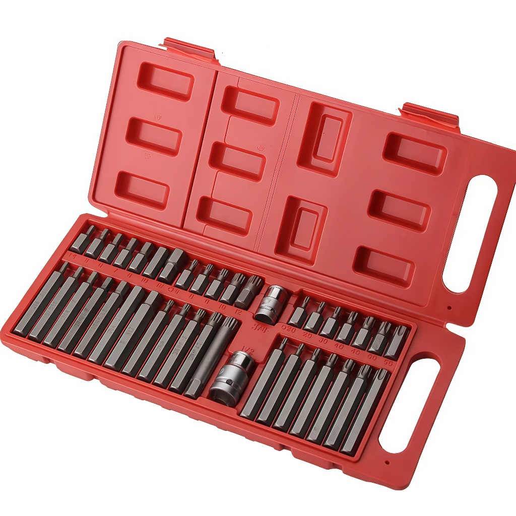 Kit 40 Peças De Ferramentas Bit Torx Allen Multidentado Crv De Alta Qualidade