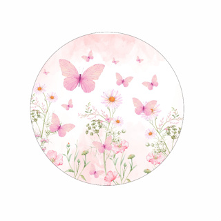 Capa Para Painel Redondo 1,5m Para Decoração de Festa Infantil Jardim Florido Várias Estampas em Oferta na Shopee