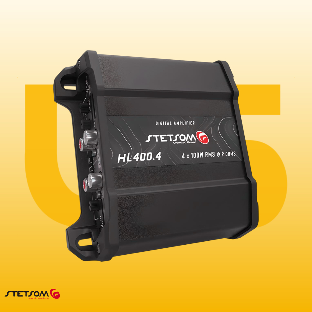 Modulo Amplificador Stetsom Hl400.4 400w 4 Canais 4 Ohms em Oferta na Shopee
