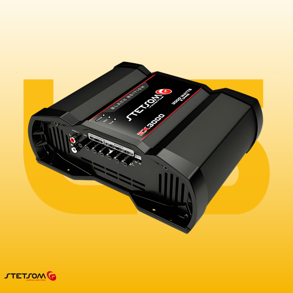 Módulo Amplificador Barra Stetsom Ex3000 4 Ohm Black Edition Cor Preto em Oferta na Shopee