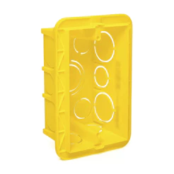 Kit com 32 Caixas De Luz 4x2 Amarela Pial