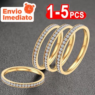 Anel Aparador de Aliança Cravejada com Zirconia e Banhada 2mm em Oferta na Shopee