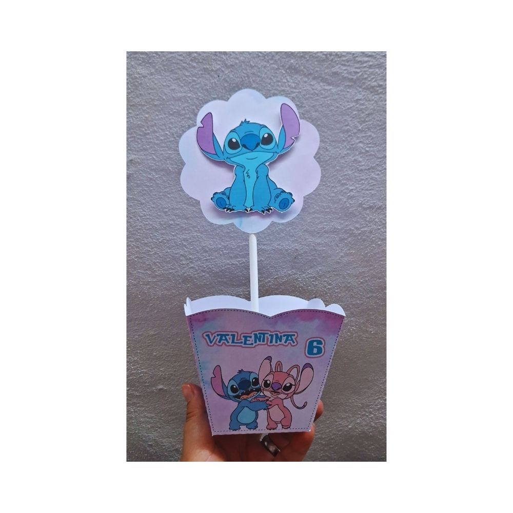 Centro de mesa cachepo stitch,Lembrancinhas Personalizadas -festa infantil, decoração, kit festa, aniversario