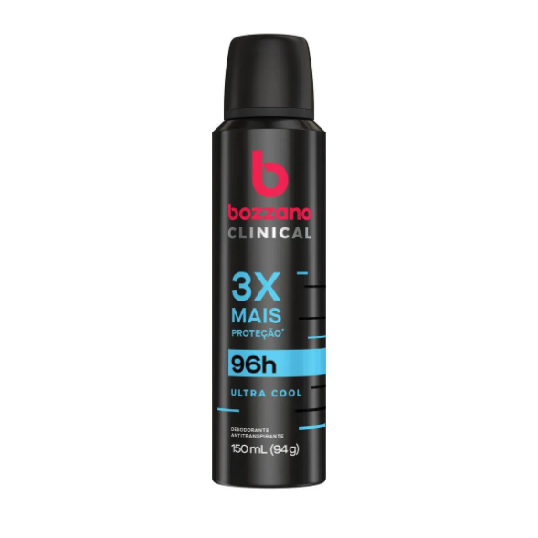 Desodorante Aerosol Bozzano Clinical Ultra Cool Antitranspirante 94g em Oferta na Shopee