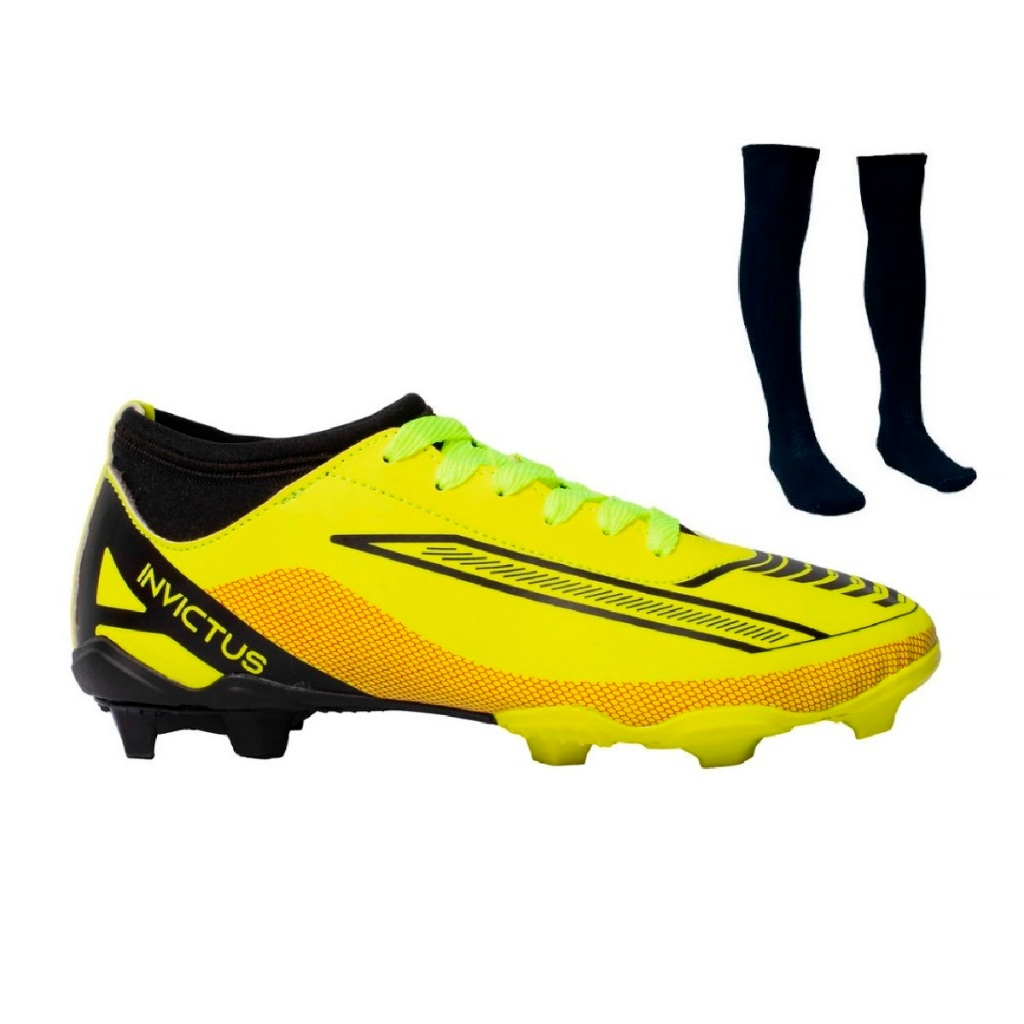 Chuteira Campo Invictus Adulto Nova Confortável Original Uzze Meião em Oferta na Shopee