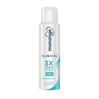 Desodorante Aerosol Monange Clinical Revigorante Feminino 96h 150ml em Oferta na Shopee