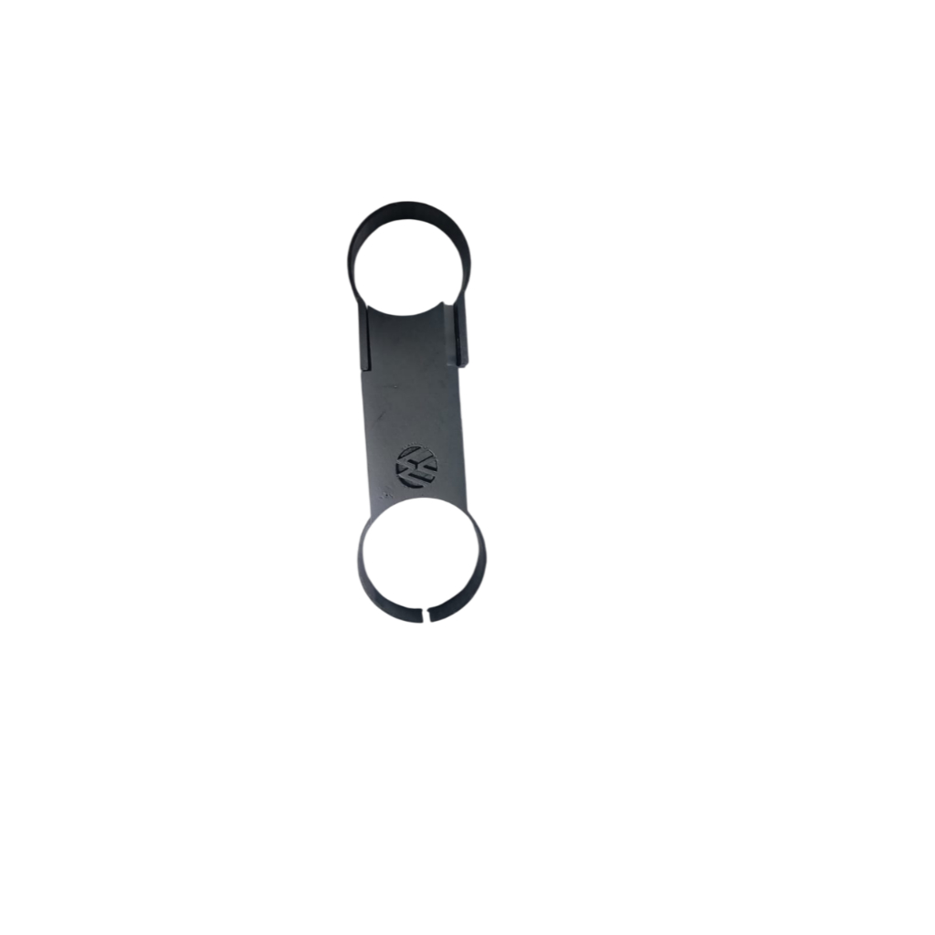 Suporte Preto Relógio Instrumento 52mm Coluna Barra Direção VW Fusca Brasília Variant TL TC Karmann Ghia