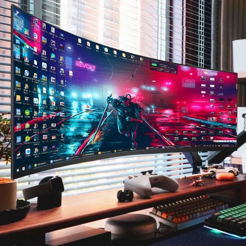 Monitor Gamer 34” Curvo UltraWide 165Hz 1ms Qhd Va LED Rgb 21:9 Imersivo Profissional Alta Potência - Miniatura 4