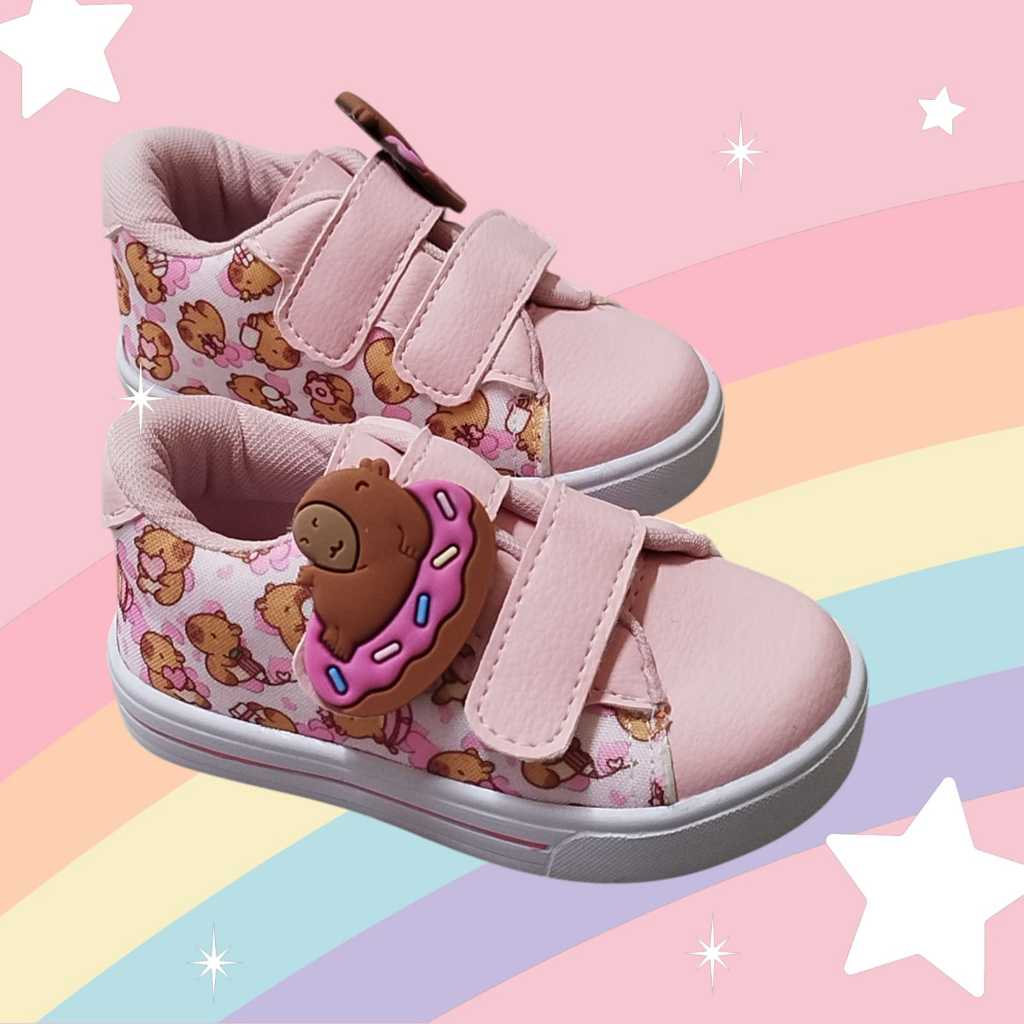 Tênis Enfeite Capivara Qualidade e Conforto 20 ao 27. em Oferta na Shopee