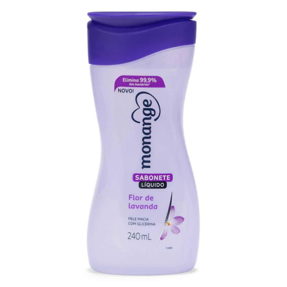 Sabonete Líquido Monange Flor de Lavanda 240ml em Oferta na Shopee
