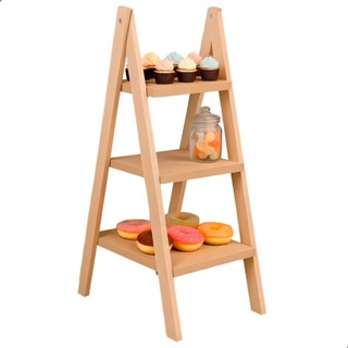 Escada 3 Andares MDF Desmontável Decoração Festa Infantil Expositor Doces Lembrancinhas em Oferta na Shopee