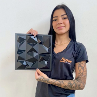 Kit 60 Placas PVC 3d Revestimento De Parede Decorativa 25x25 cm em Oferta na Shopee