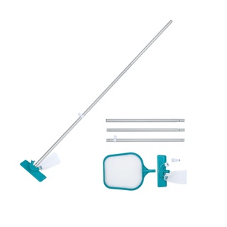 Kit Limpeza Para Piscina 2 em 1 + Aspirador de Piscina e Peneira Com Cabo de 2,03m Bestway em Oferta na Shopee