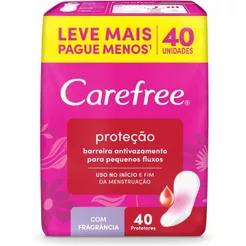 Carefree Protetor Diário Original Com Perfume 40 Unidades