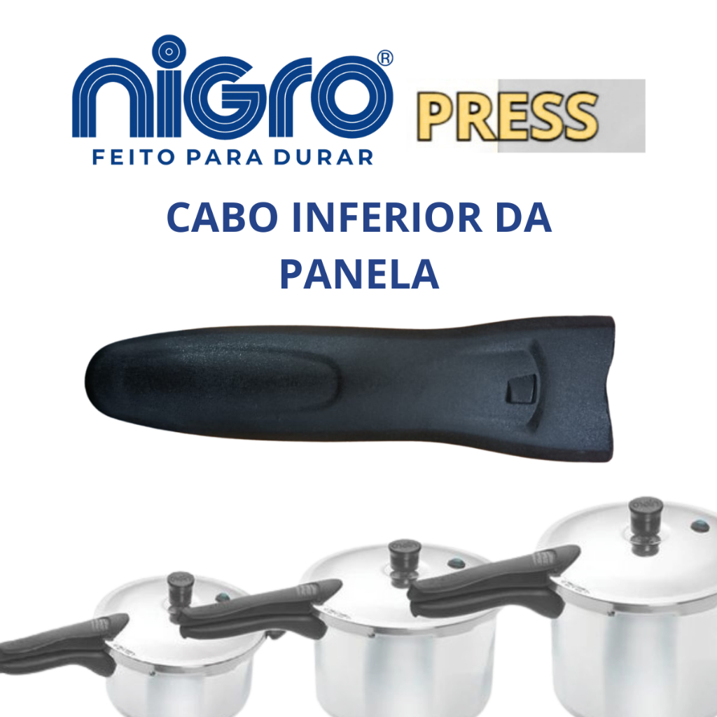Cabo Panela Pressão Inferior Alça Nigro Press 3 4,5 e 6 Litros